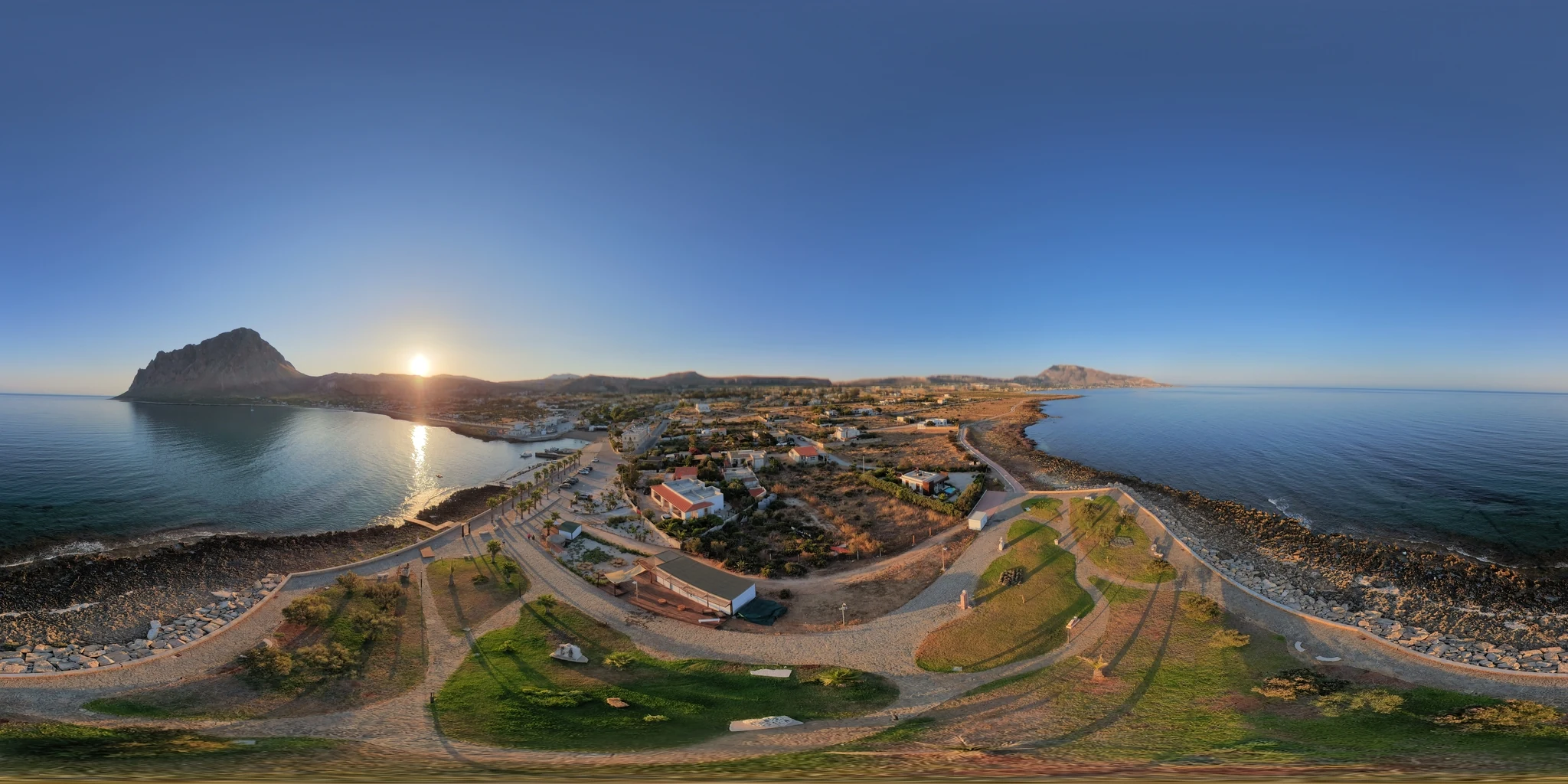 Virtual tour 360°: MAC · Custonaci, dall’alto — ADVPRO